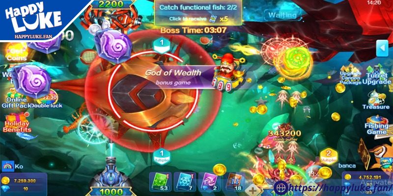 3 Gods Fishing Happyluke – Bắn Cá Thần Thoại Cực Hot 3 Nhiều nhiệm vụ thú vị tại 3 Gods Fishing